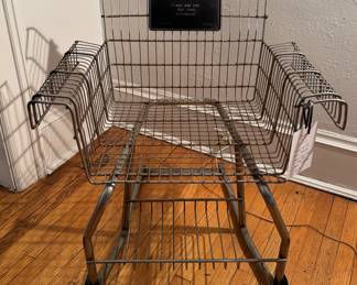 Chair From The Street Carts Project by Daniel Peterman, Circa 1989. Measures 30" W x 24" D. Photo 1 of 5.