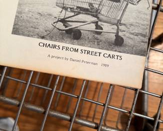 Chair From The Street Carts Project by Daniel Peterman, Circa 1989. Measures 30" W x 24" D. Photo 4 of 5.