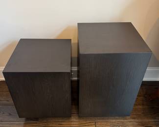 Display Boxes Sourced From Evanston's Chalk Boutique. Smallest Measures 18" x 18" x 30.5"; Largest is 18" x 18" x 24" H. Photo 1 of 3.