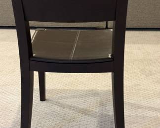 Set of 6 Manifesto Leather Dining Chairs. Each Measures 20" W x 19" D with 18" Seat Height. Photo 4 of 4.