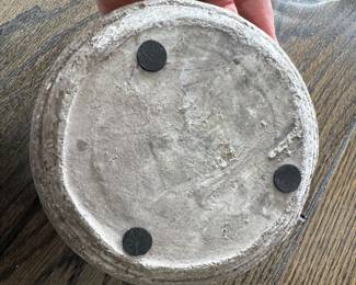 Pair of Terra Cloches -- Glass Cloche on Rustic Stone Base. One Measures 12" H; The Other 15" H. Photo 3 of 3.