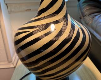 Zebra Table Lamp. Photo 3 of 3.