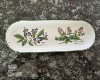 Royal Worcester "Worcester Herbs" Dish. Photo 1 of 2.