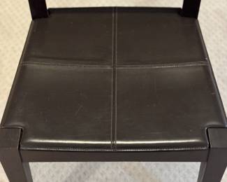 Set of 6 Manifesto Leather Dining Chairs. Each Measures 20" W x 19" D with 18" Seat Height. Photo 2 of 4.