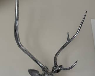 Arhaus Metal Large Wall Mount Deer Head. Measures 24" W x 31" H. Photo 2 of 2.