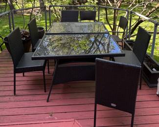 Patio Joy Outdoor Dining Table & Chair Set. Photo 1 of 2.
