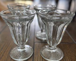 Set of 4 Ice Cream Sundae Glasses. Photo 1 of 2.