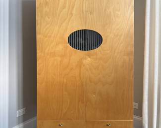 Custom Designed Maple Armoire by Blueprint Furniture in Los Angeles For Client. Measures 36" x 24" D x 66" H. Photo 1 of 4.