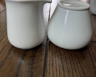 Crate & Barrel Kahla Cream & Sugar Set.