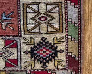 Vintage Persian Runner. Measures 9' 6" x 2' 4". Photo 2 of 3.