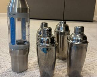 Assorted Cocktail Shakers.
