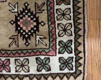 Vintage Persian Rug. Measures 7' 4" x 4' 1". Photo 2 of 3.