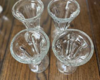 Set of 4 Ice Cream Sundae Glasses. Photo 2 of 2.