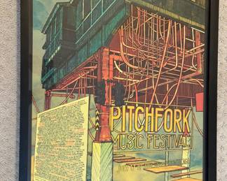 Original Pitchfork Music Festival Poster. Measures 18" W x 24" H Overall. Photo 1 of 2.