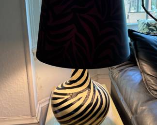 Zebra Table Lamp. Photo 1 of 3.