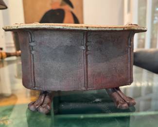 Glazed Studio Pottery Cachepot. Photo 1 of 2.