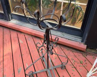 Wrought Iron Metal Planter.