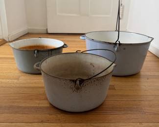 Cast Iron Kettles. Photo 1 of 2.