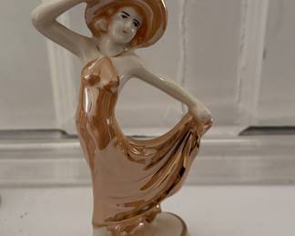 Art Deco Figurine of Woman. Photo 1 of 2.