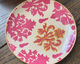 Set of 8 Tracy Reese Plates. Two of Each Pattern. Each Measures 7" D. Photo 2 of 4.