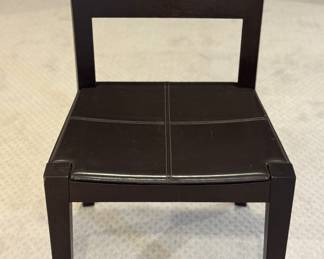 Set of 6 Manifesto Leather Dining Chairs. Each Measures 20" W x 19" D with 18" Seat Height. Photo 1 of 4.