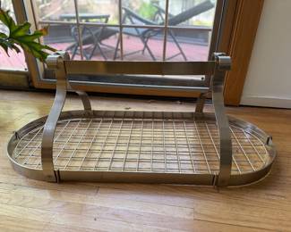 Oval Stainless Steel Pot Rack. Photo 1 of 2.
