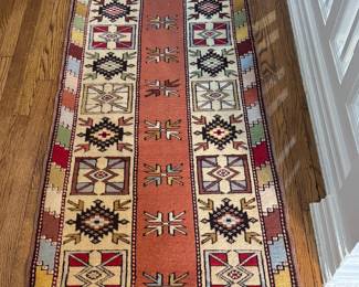 Vintage Persian Runner. Measures 9' 6" x 2' 4". Photo 3 of 3.