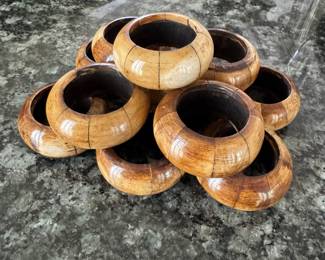Set of 10 Napkin Rings.