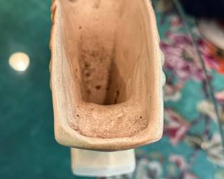 Vintage McCoy Rustic Grapes Vase. Photo 2 of 3.