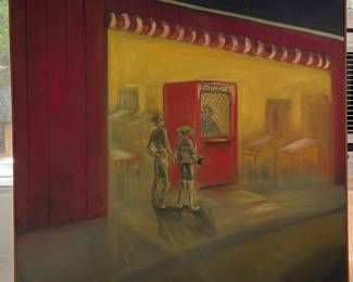 "Change," Oil on Canvas. Measures 40" x 36" Overall.
