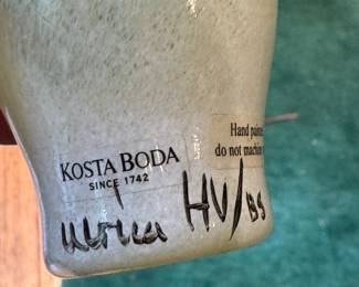 Kosta Boda "Open Minds,' Vase Signed by Ulrica Hydman-Vallien. Photo 4 of 4.