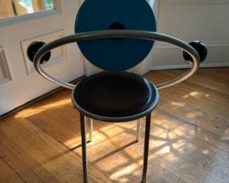 Michael De Lucchi "First Chair," For Memphis Milano. Circa 1983. Measures 27" W x 18" D x 35.5" H with 18" Seat Height. Photo 2 of 2.