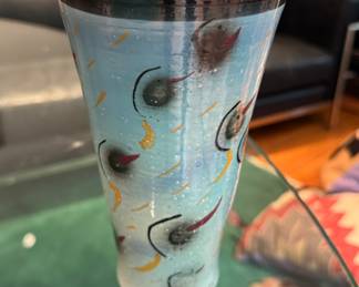 Natalie Warrens Signed Glazed Ceramic Studio Pottery Vase. Photo 1 of 3.