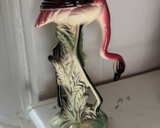 Vintage Pink Flamingo Figurine. Photo 1 of 2.