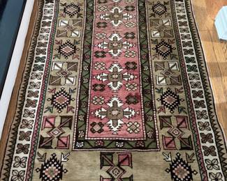 Vintage Persian Rug. Measures 7' 4" x 4' 1". Photo 1 of 3.