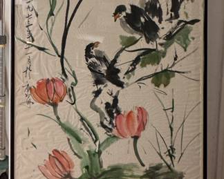 Japanese Watercolor. Signed by Artist. Photo 1 of 2.