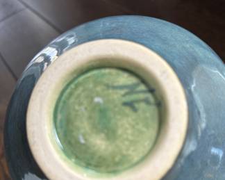 Studio Pottery Bowl. Measures 4" H x 8" D. Photo 3 of 3.