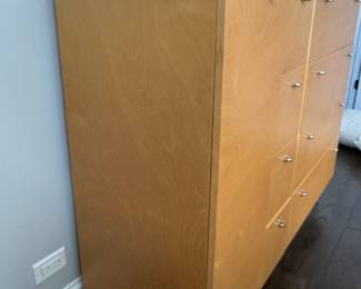 Custom Designed Maple Chest of Drawers by Blueprint Furniture in Los Angeles For Client. Measures 55" W x 19" D x 4' H. Photo 2 of 5.