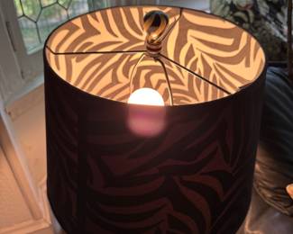 Zebra Table Lamp. Photo 2 of 3.