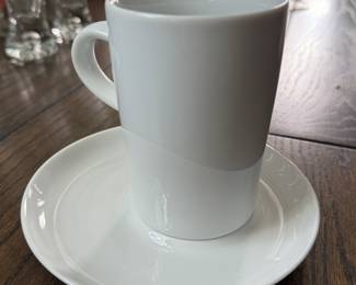 Set of 8 Crate & Barrel Kahla Cup & Saucers. Photo 1 of 2.