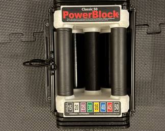 PowerBlock Classic 50 Adjustable Dumbbells & Stand. Photo 2 of 3.