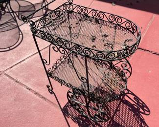 Wrought Iron Graden Cart