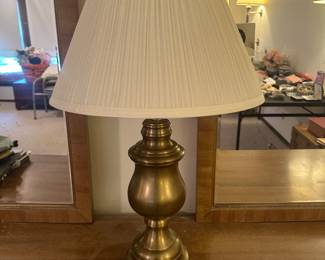 1970s Solid Brass Table Lamp