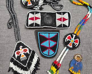 Native American beaded souvenir accessories