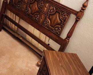 Matching headboard and nightstand