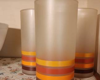 Awesome 70's vintage Libbey glasses