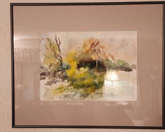 Beautiful modern watercolor painting by A. Dewey