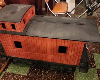 Really cool vintage caboose toy box