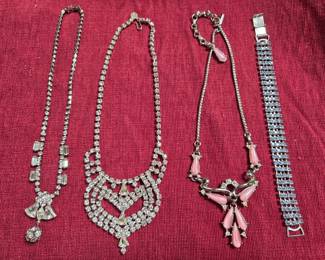 Rhinestone necklaces and bracelets