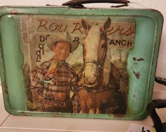 Vintage Roy Rogers metal lunch box